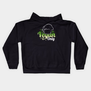 Chefs Hat Cooking Only Veggies For Vegetarian And Vegan Kids Hoodie